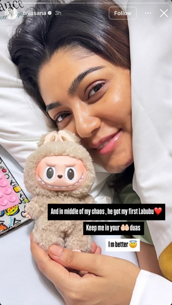 दुआओं में याद रखना': अस्पताल में गंभीर हालत से जूझ रहीं सना मकबूल का लबुबू डॉल के साथ पहला पोस्ट 2 Sana Makbul Instagram 1