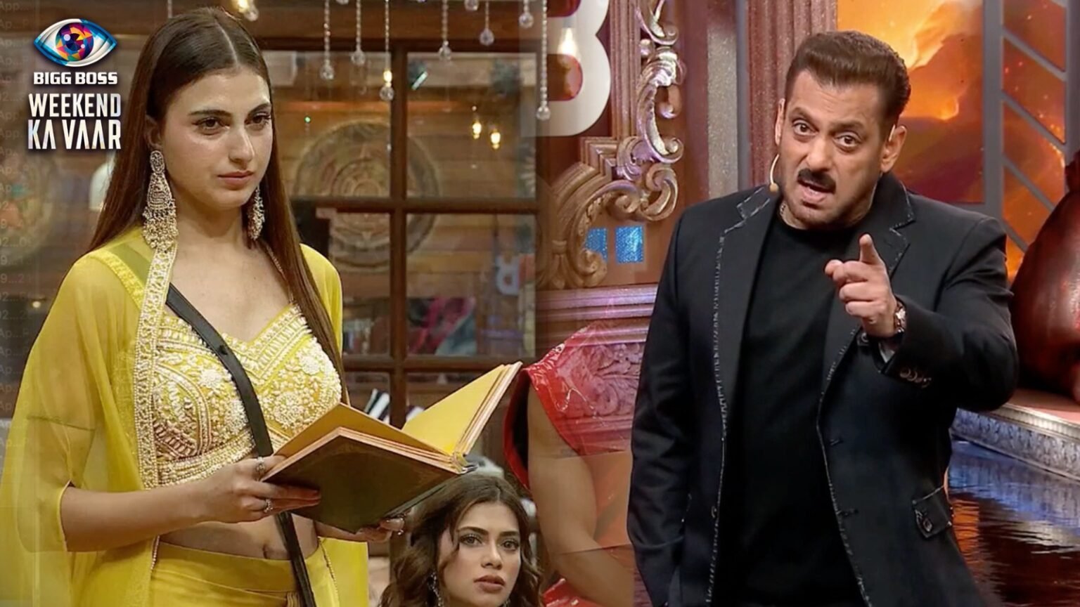bigg boss 19 weekend ka vaar salman khan schools nehal chudasama farhana bhatt stands by abhishek 1